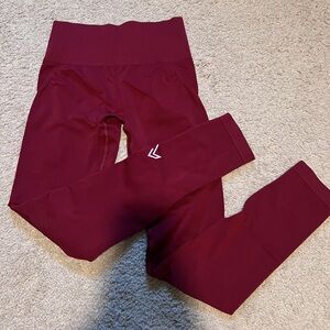 Oner Active Effortless Seamless Leggings - XS Regular Length Claret Red